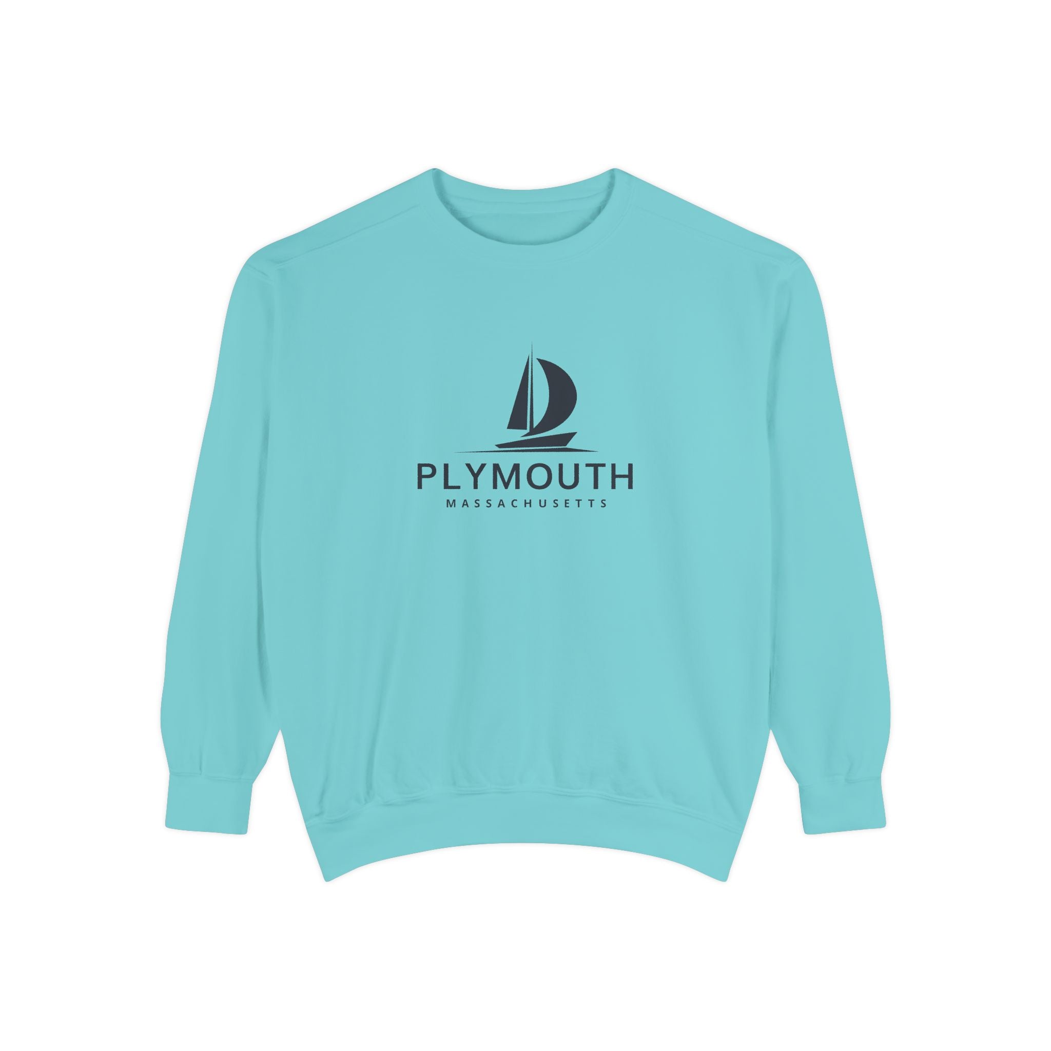 Plymouth Vibes Unisex Sweatshirt | Garment-Dyed Comfort, Perfect for Casual Outings, Travel, Gifts, Autumn Days