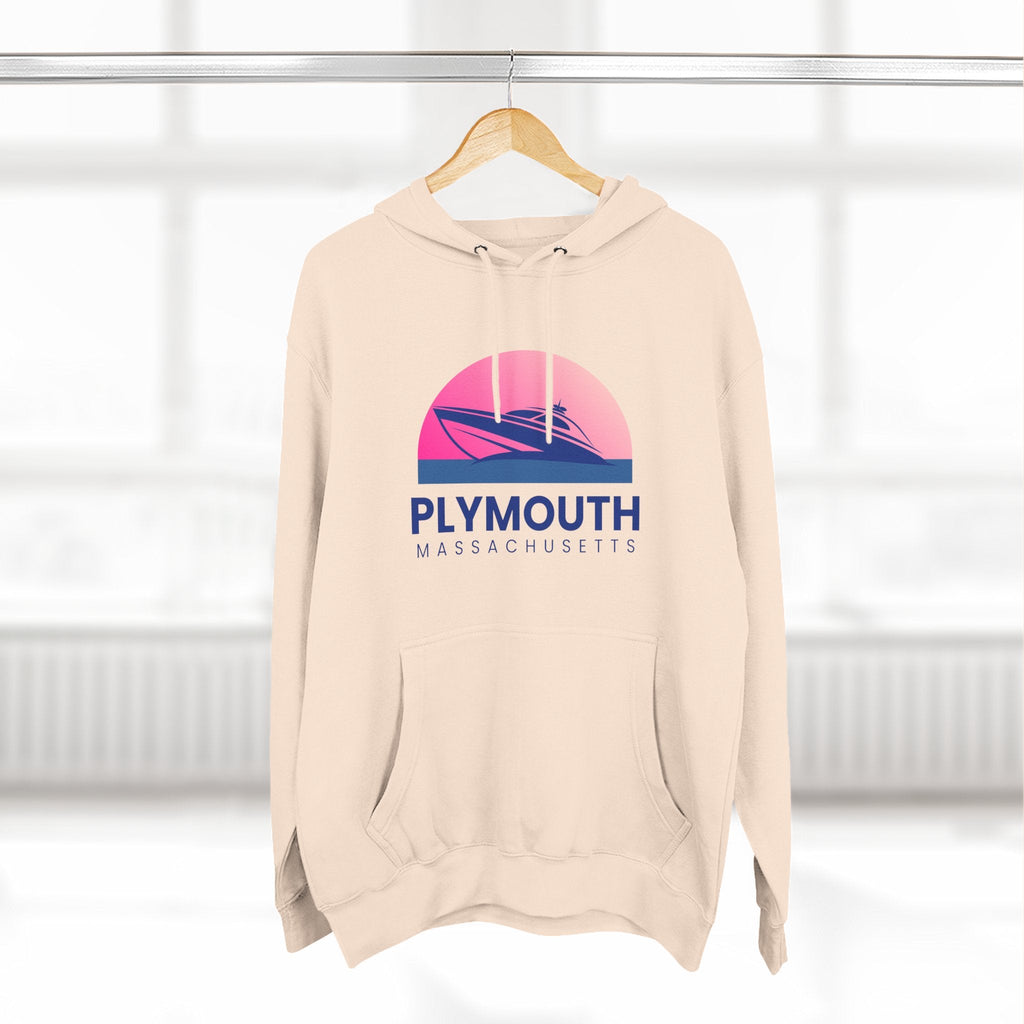 Plymouth Vibes Hoodie with Design, Perfect for Autumn Lovers, Comfortable and Stylish, Great Gift for Vacations