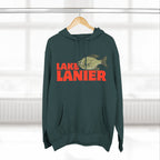 Lake Lanier Fleece Hoodie, Cozy Fishing Sweatshirt, Outdoor Adventure Wear, Unique Gift for Lake Lovers, Perfect for Fall and Winter