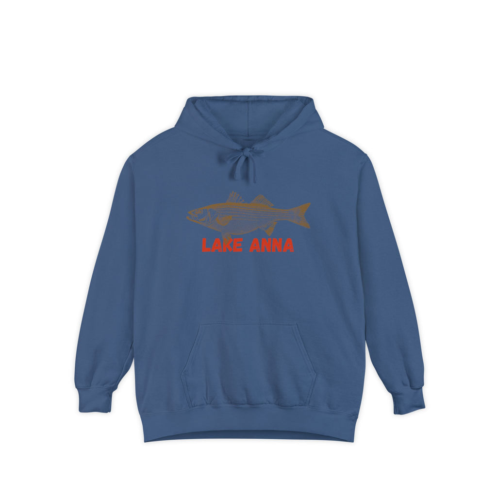 Lake Anna Fish Hoodie, Casual Pullover, Unisex Sweatshirt, Outdoor Apparel, Gift for Fishermen, Lake Lover Hoodie