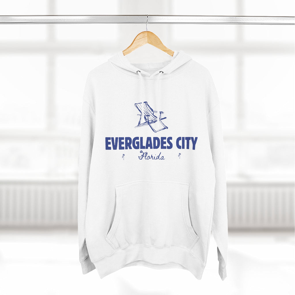 Everglades City Inspired Fleece Hoodie, Casual Wear, Relaxation, Gift for Autumn Lovers, Travel Essential