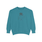 Key Largo Chill Vibes Sweatshirt - Unisex Garment-Dyed Style, Perfect for Lounging