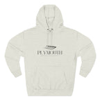 Plymouth Stylish Three-Panel Fleece Hoodie for Cozy Days, Casual Wear, Warm Layering, Gift for Him or Her