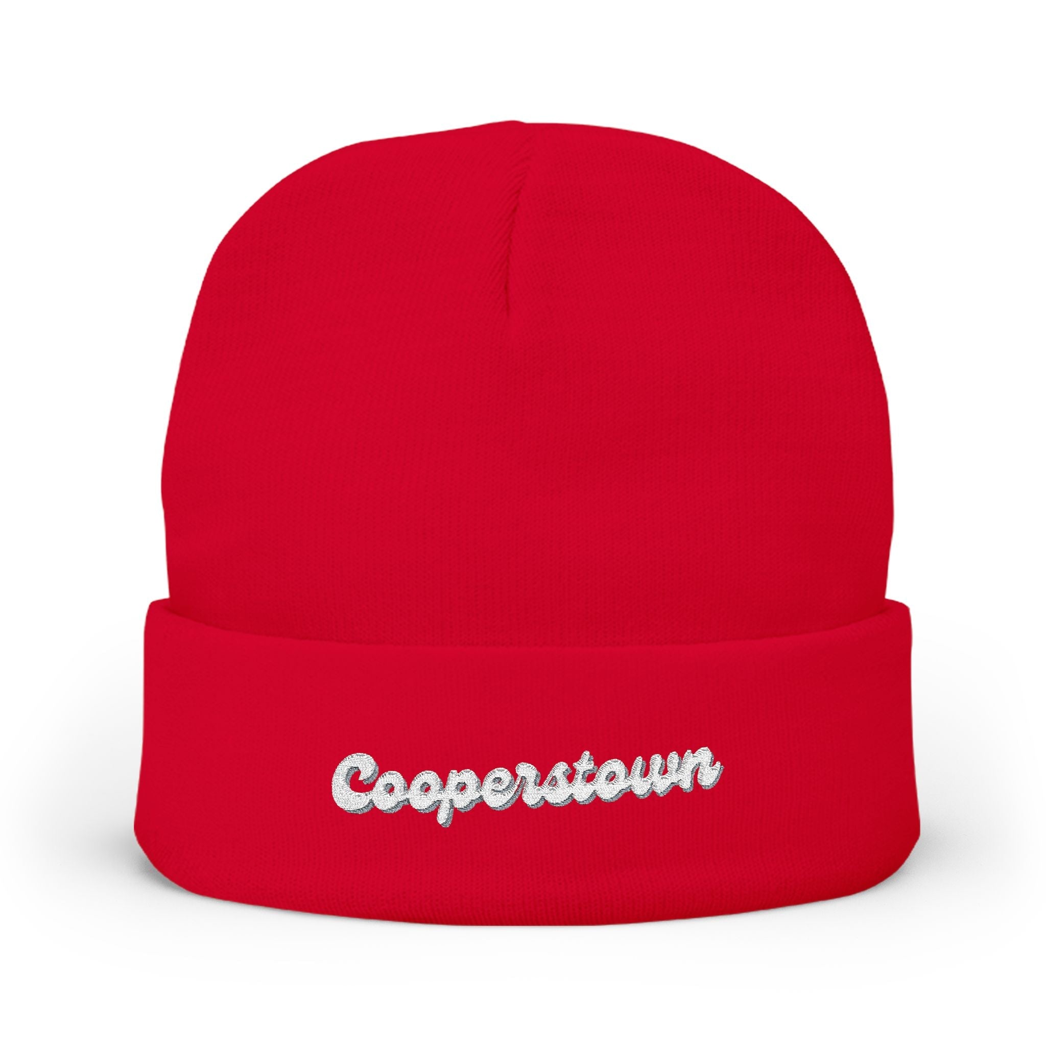 Cooperstown Cozy Embroidered Knit Beanie | Winter Hat, Casual Fashion Accessory, Gift for Him/Her, Cozy Style, Outdoor Wear