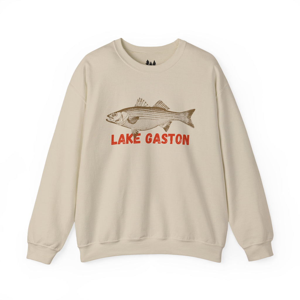 Lake Gaston Fishing Sweatshirt, Unisex Crewneck, Casual Wear, Gift for Fishermen, Outdoor Apparel, Lake House Cozy