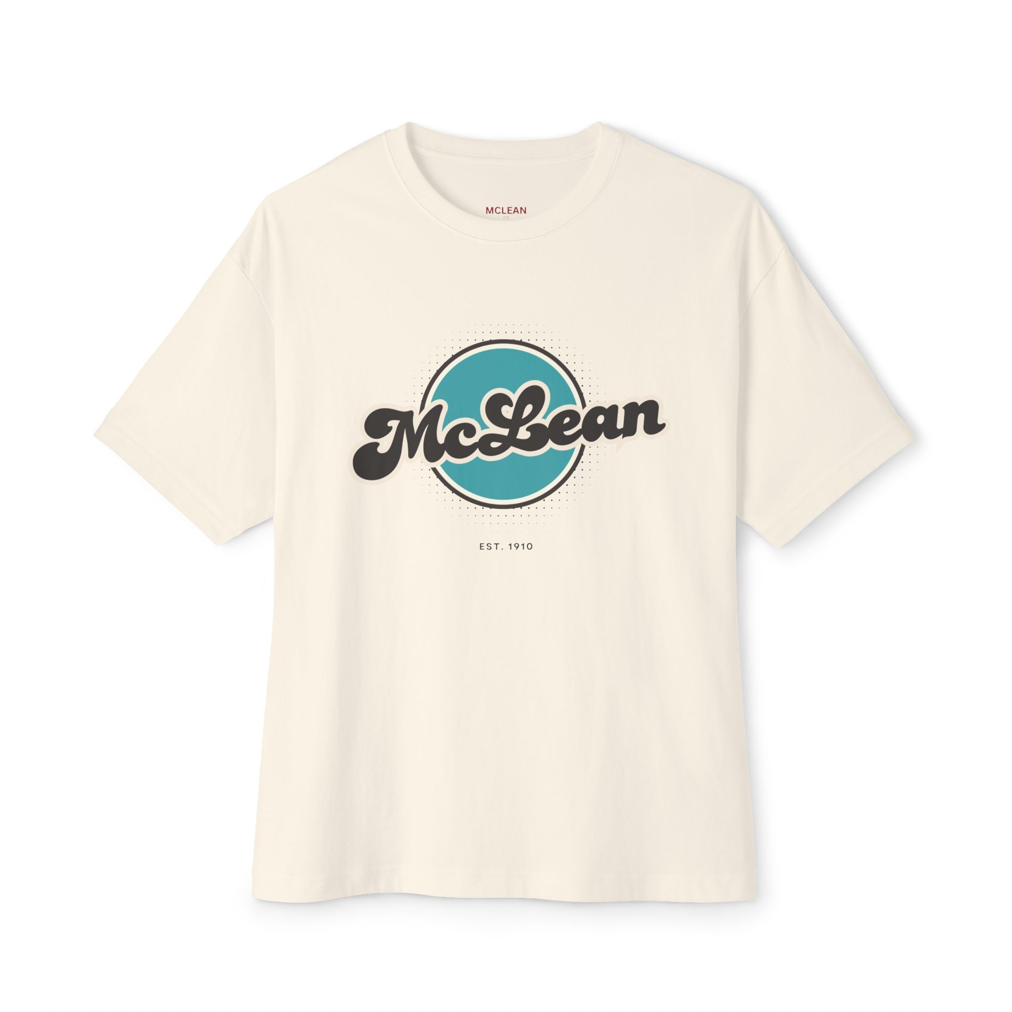 McLean Retro Oversized Tee, Unisex T-Shirt, Casual Fashion Top, Vintage Graphic Shirt, Perfect Gift for Any Occasion