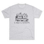 Lake Gaston Unisex Tri-Blend Crew Tee, Casual T-Shirt, Summer Apparel, Lake House Shirt, Gift for Friends, Travel Tee