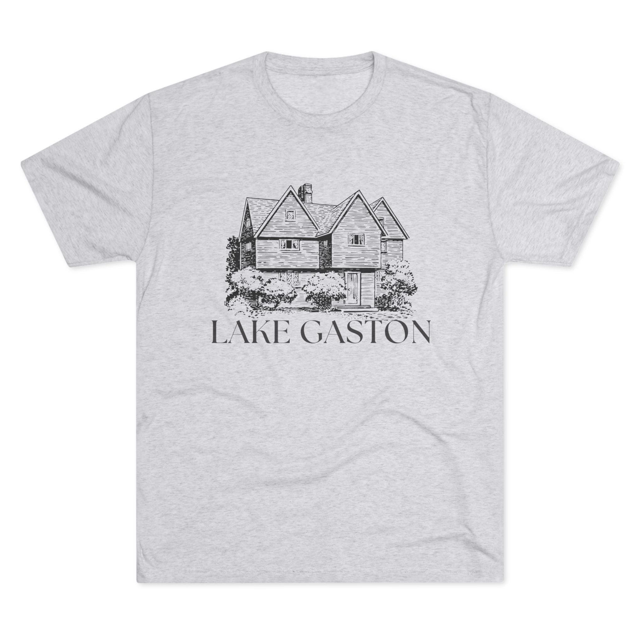Lake Gaston Unisex Tri-Blend Crew Tee, Casual T-Shirt, Summer Apparel, Lake House Shirt, Gift for Friends, Travel Tee