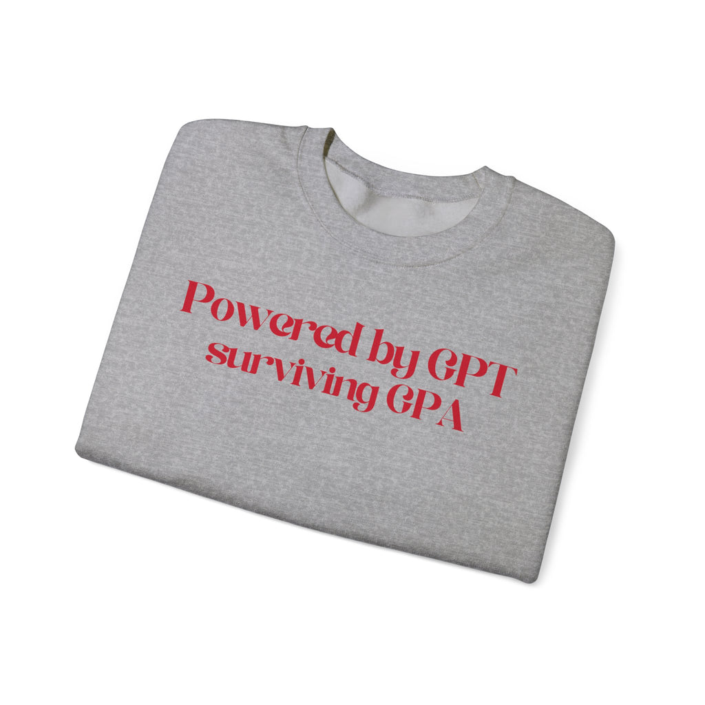 Surviving GPA Sweatshirt - Unisex Casual Crewneck, Gift for Tech Enthusiasts, College Students, Relaxed Fit for Everyday Wear