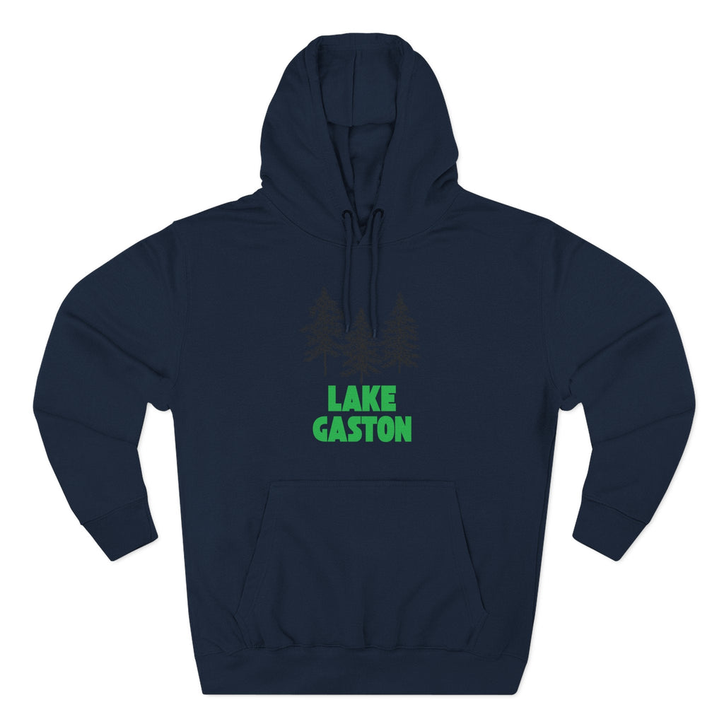 Lake Gaston Fleece Hoodie, Cozy Sweatshirt, Outdoor Adventure Wear, Unique Gift for Lake Lovers, Perfect for Fall and Winter