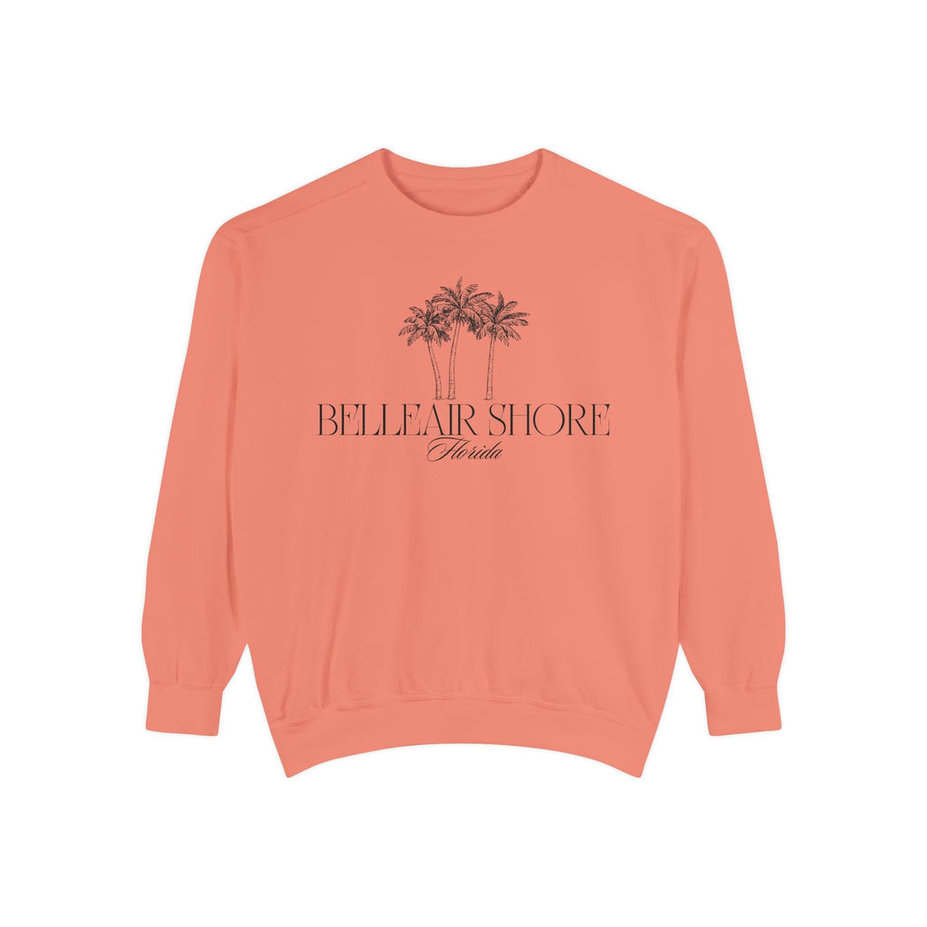 Belleair Shore Beach Vibes Unisex Sweatshirt | Garment-Dyed Comfort, Perfect for Casual Outings, Travel, Gifts, Summer Days, Bellear Shore