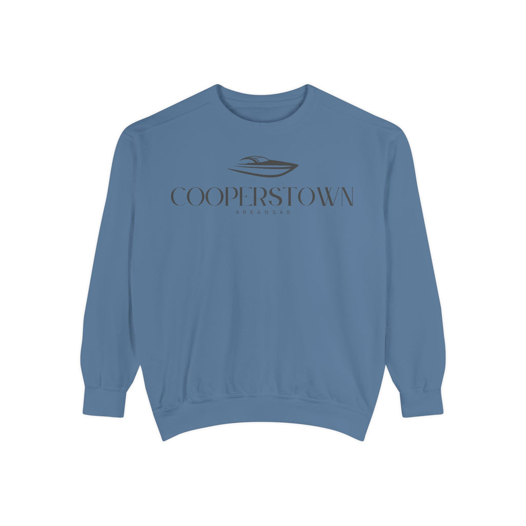 Cooperstown Chill Vibes Sweatshirt - Unisex Garment-Dyed Style, Perfect for Lounging