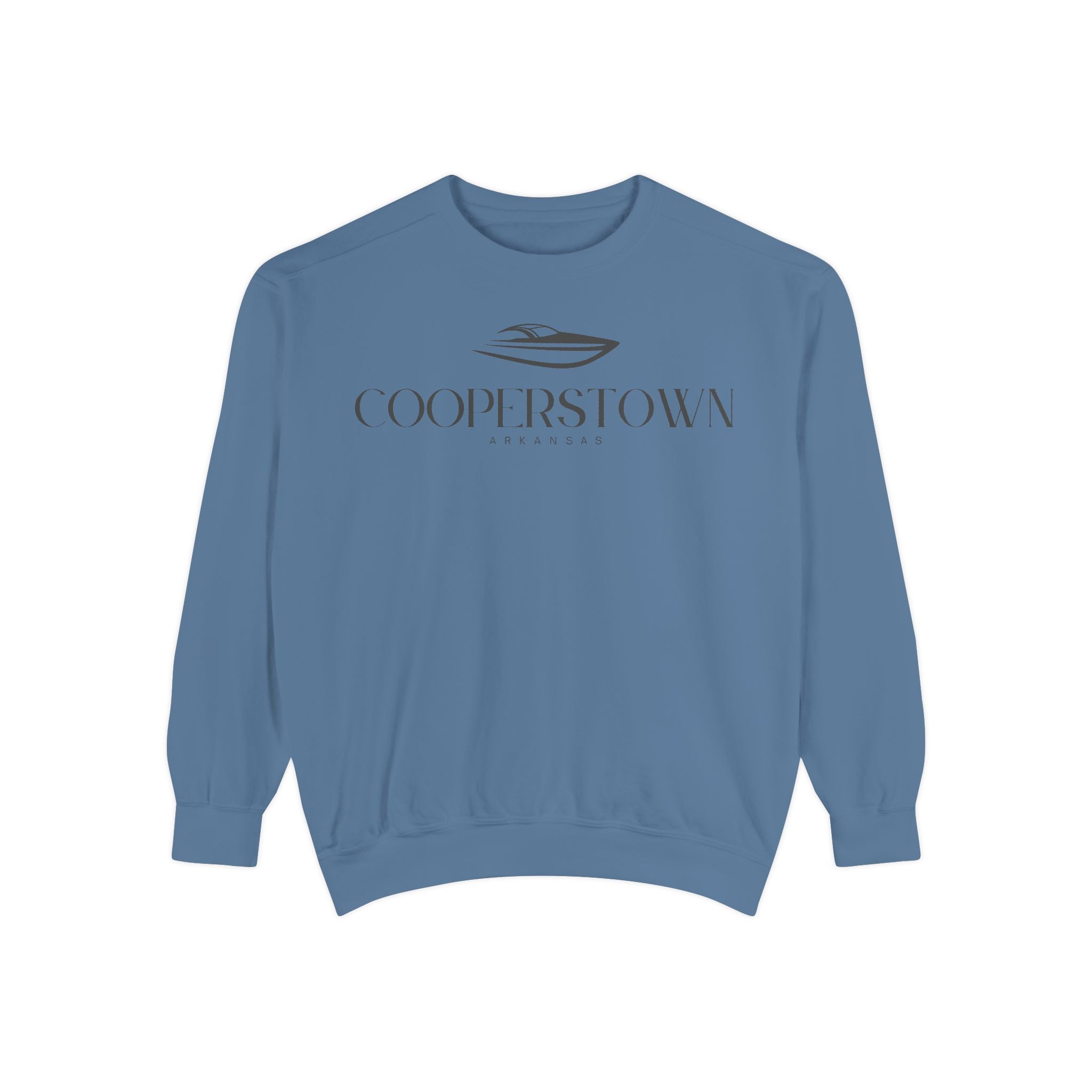 Cooperstown Chill Vibes Sweatshirt - Unisex Garment-Dyed Style, Perfect for Lounging