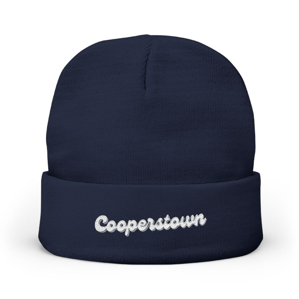 Cooperstown Cozy Embroidered Knit Beanie | Winter Hat, Casual Fashion Accessory, Gift for Him/Her, Cozy Style, Outdoor Wear