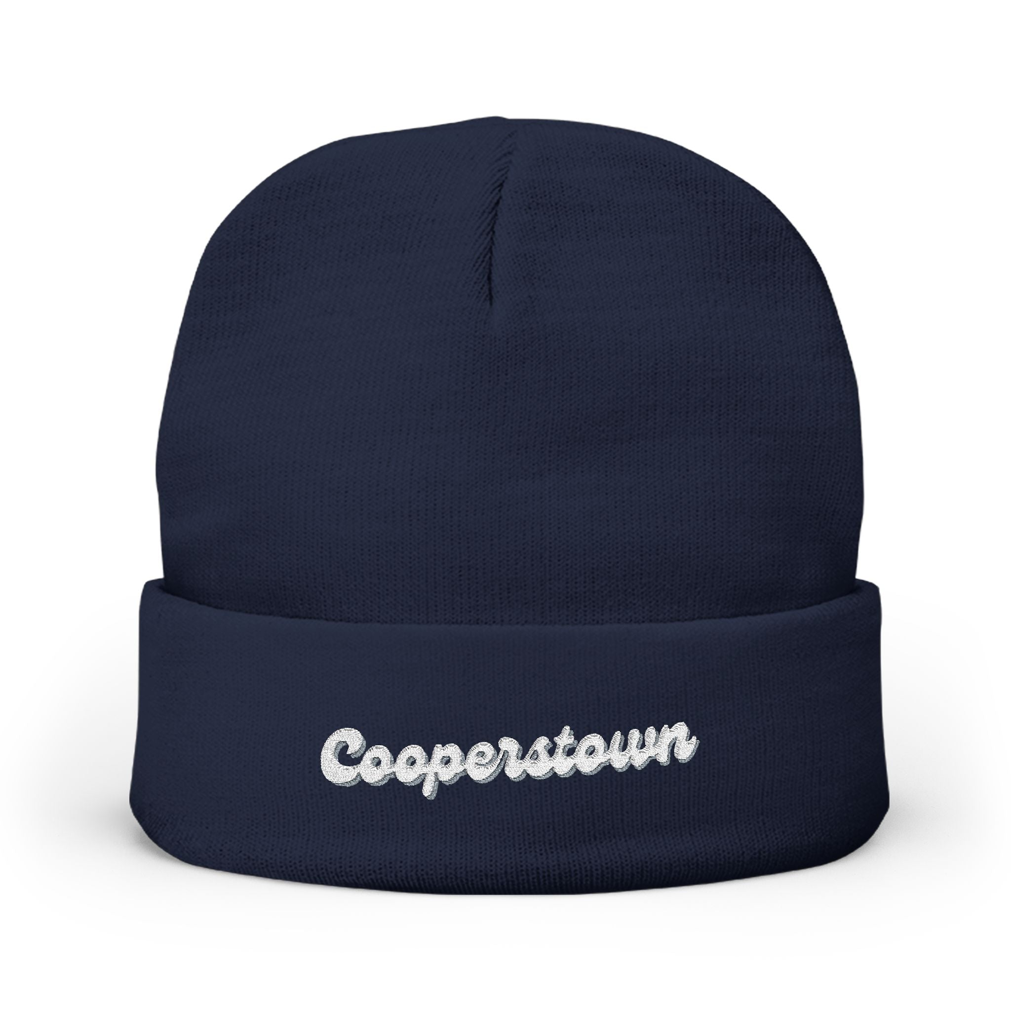 Cooperstown Cozy Embroidered Knit Beanie | Winter Hat, Casual Fashion Accessory, Gift for Him/Her, Cozy Style, Outdoor Wear