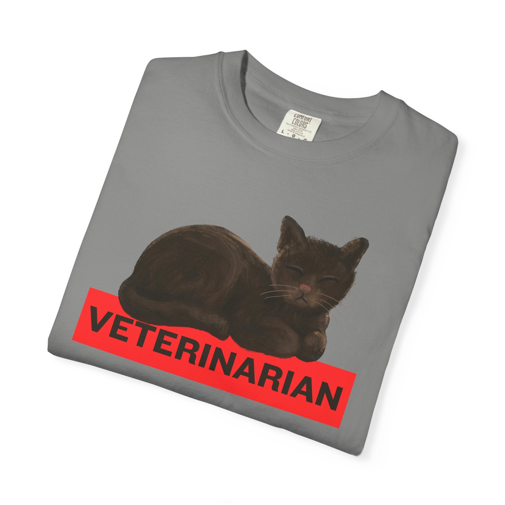 Veterinarian Cat T-Shirt, Funny Animal Lover Tee, Pet Owner Gift, Cute Vet Shirt, Unique Veterinary Apparel, Animal Rescue Shirt