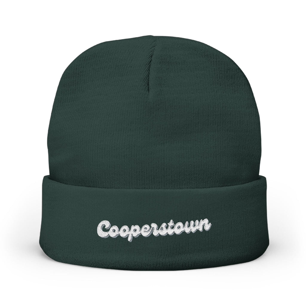 Cooperstown Cozy Embroidered Knit Beanie | Winter Hat, Casual Fashion Accessory, Gift for Him/Her, Cozy Style, Outdoor Wear