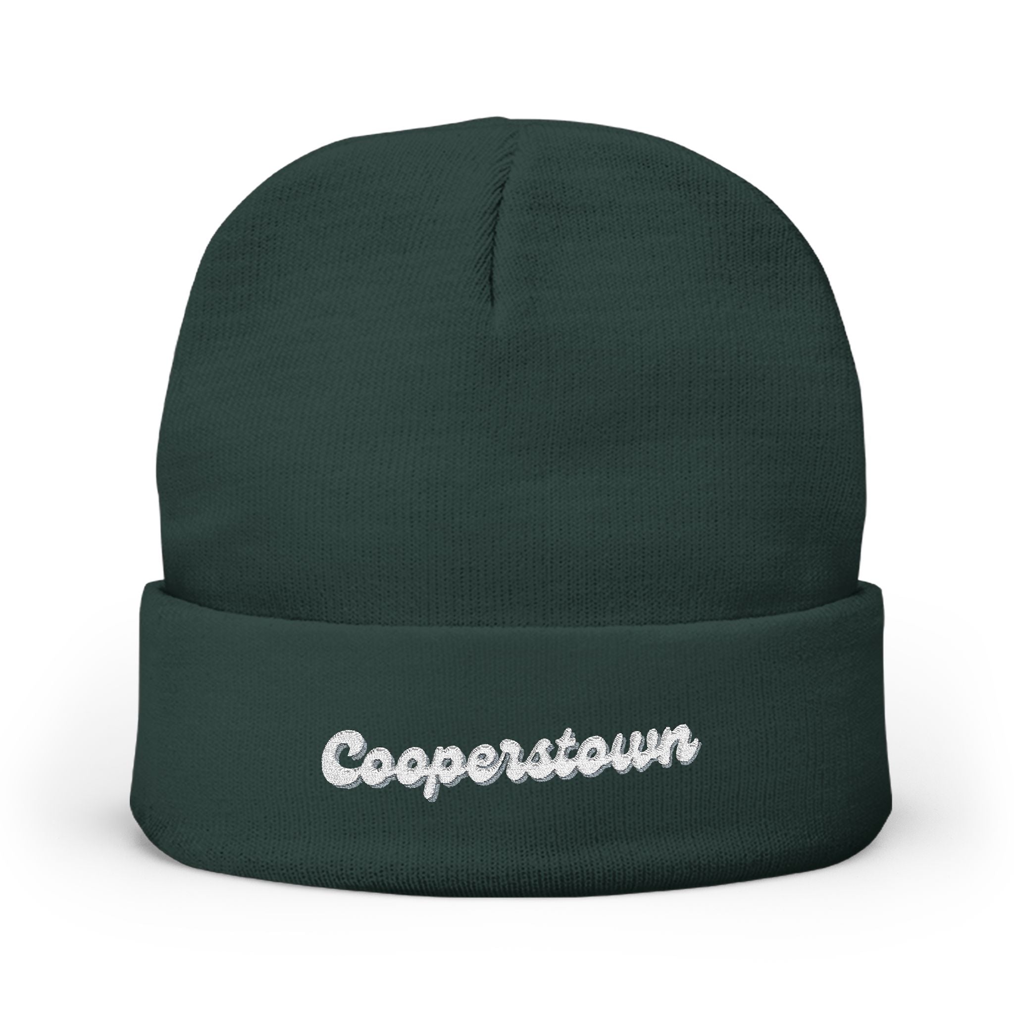 Cooperstown Cozy Embroidered Knit Beanie | Winter Hat, Casual Fashion Accessory, Gift for Him/Her, Cozy Style, Outdoor Wear