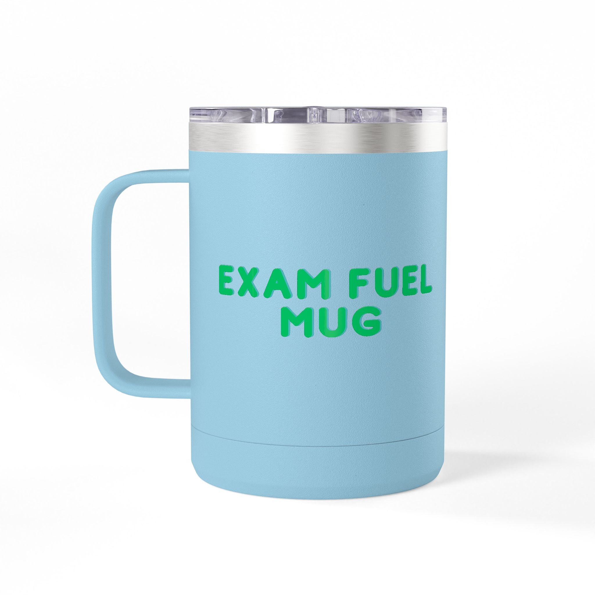 Exam Fuel Mug Tumbler | Perfect for Students, Study Sessions, Motivational Drinkware, Eco-Friendly Cup