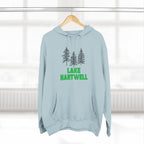 Lake Hartwell Fleece Hoodie, Cozy Sweatshirt, Outdoor Adventure Wear, Unique Gift for Lake Lovers, Perfect for Fall and Winter