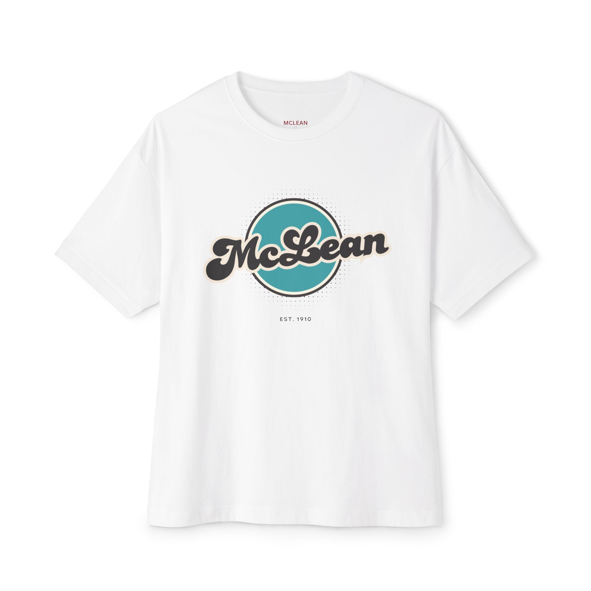 McLean Retro Oversized Tee, Unisex T-Shirt, Casual Fashion Top, Vintage Graphic Shirt, Perfect Gift for Any Occasion