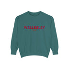 Wellesley Unisex Garment-Dyed Sweatshirt | Cozy Fashion, Perfect for Casual Outings, Gifts, Fall & Winter Style, Everyday Comfort