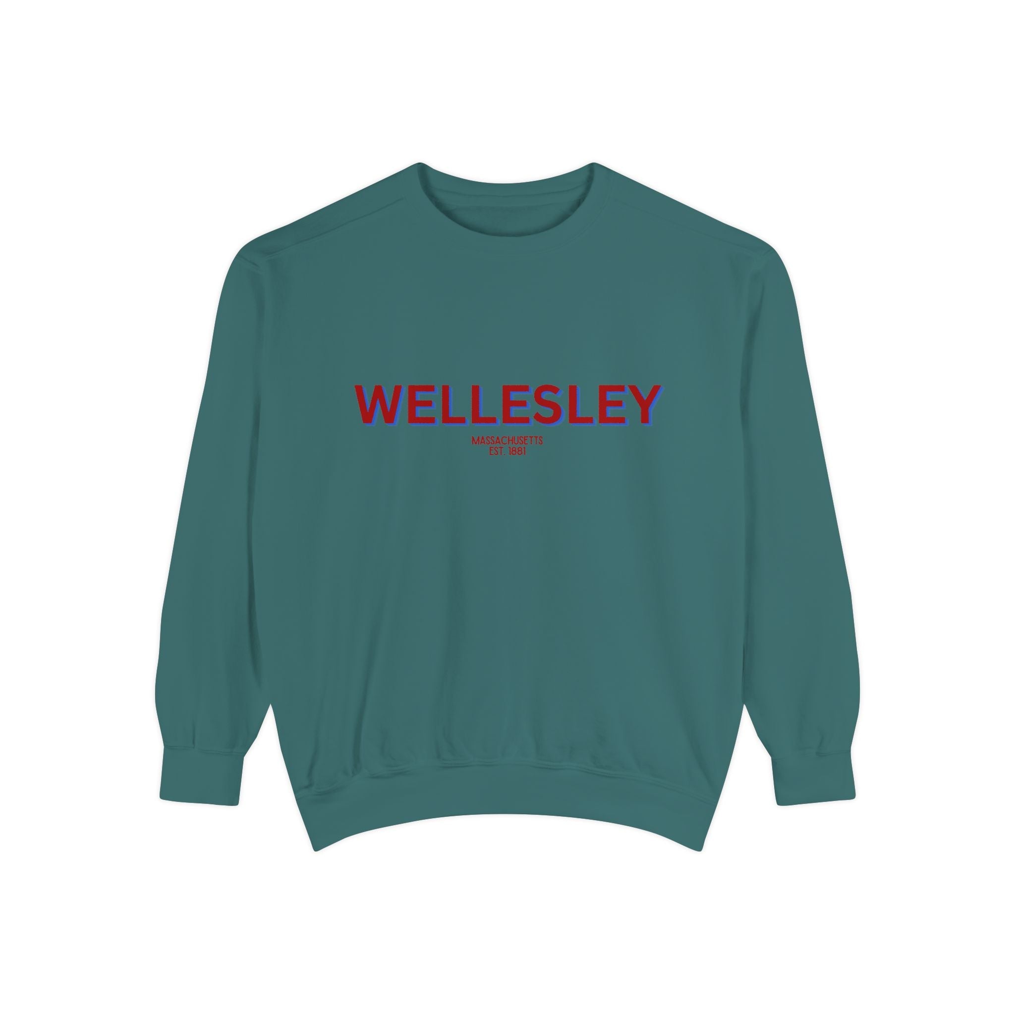 Wellesley Unisex Garment-Dyed Sweatshirt | Cozy Fashion, Perfect for Casual Outings, Gifts, Fall & Winter Style, Everyday Comfort