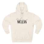 McLean Stylish Three-Panel Fleece Hoodie for Everyday Comfort, Personalized Gift, Casual Wear, Unisex Hoodie, Cozy Fashion
