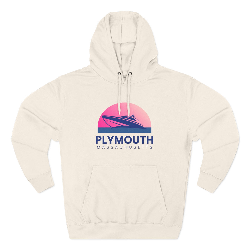 Plymouth Vibes Hoodie with Design, Perfect for Autumn Lovers, Comfortable and Stylish, Great Gift for Vacations