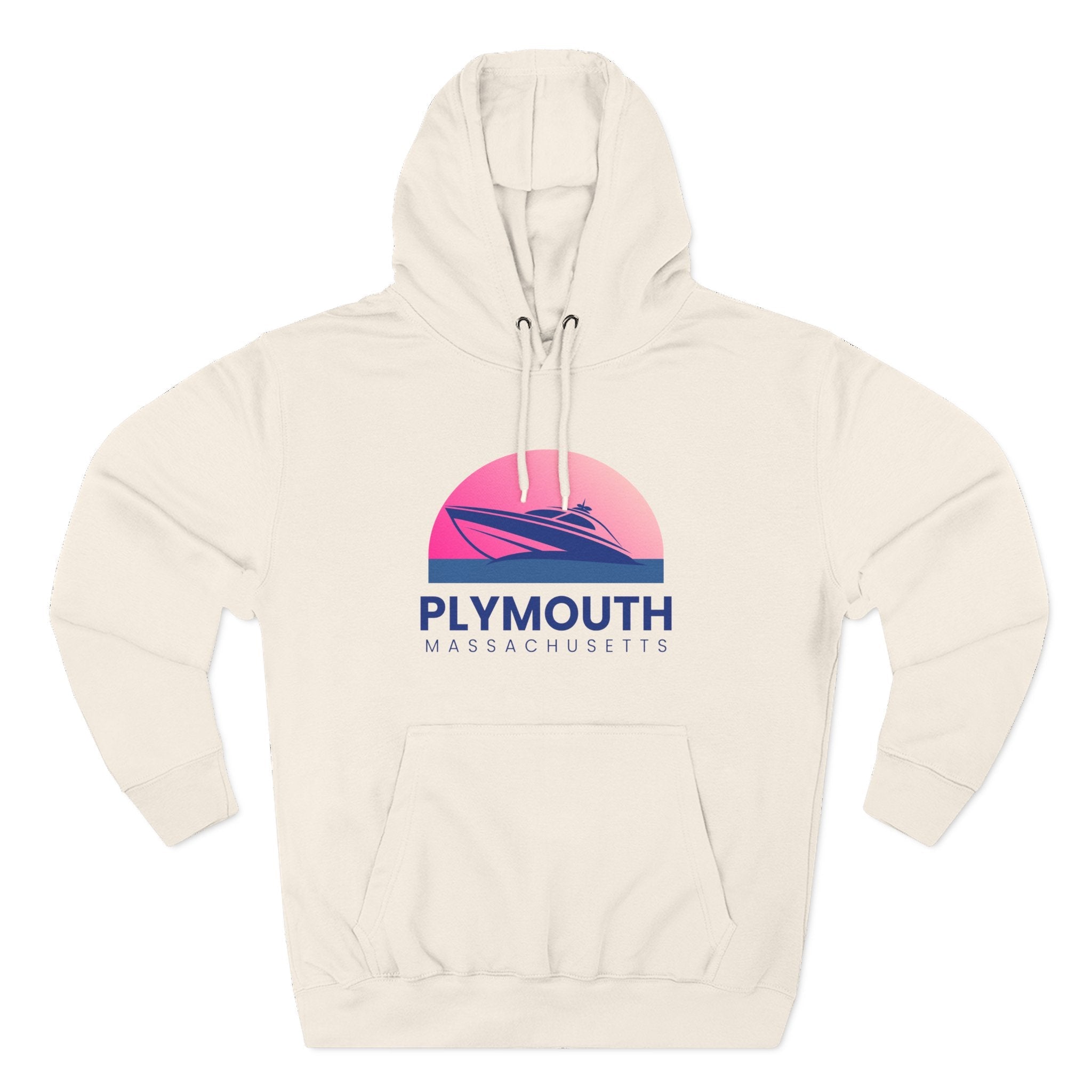 Plymouth Vibes Hoodie with Design, Perfect for Autumn Lovers, Comfortable and Stylish, Great Gift for Vacations