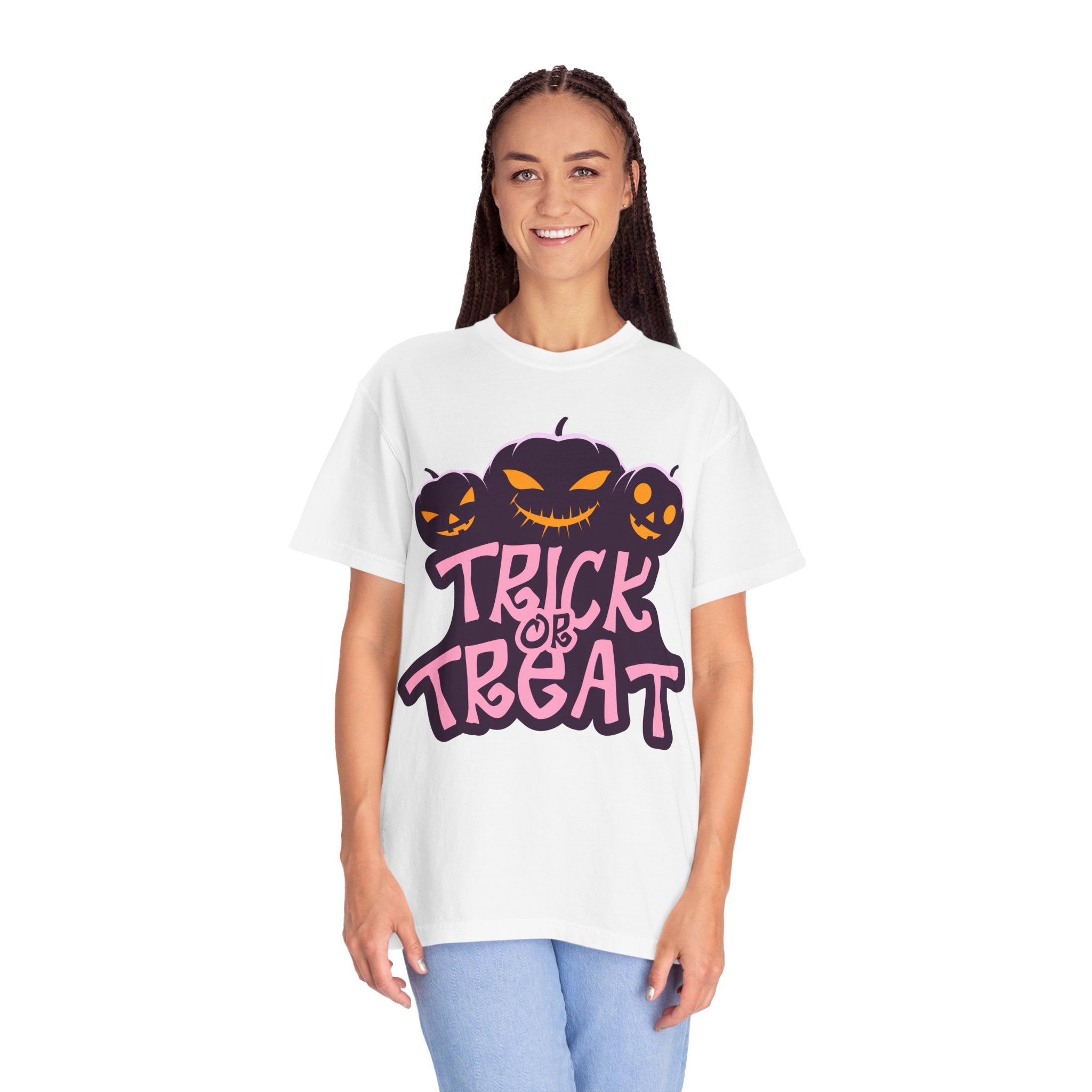 Halloween Trick or Treat T-Shirt, Unisex Halloween Tee, Spooky Autumn Shirt, Fun Costume Top, Trick or Treat Apparel