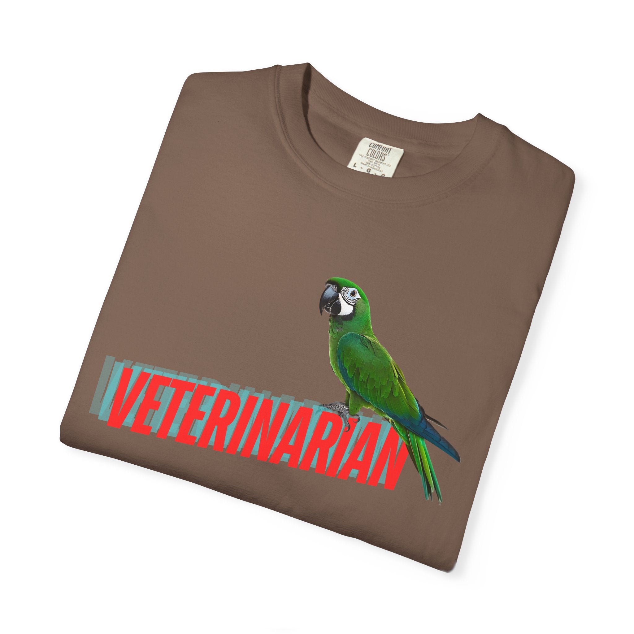Veterinarian T-Shirt - Cute Parrot Graphic Tee for Animal Lovers, Gifts for Vet Students, Pet Owners, Animal Day Celebration