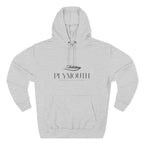 Plymouth Stylish Three-Panel Fleece Hoodie for Cozy Days, Casual Wear, Warm Layering, Gift for Him or Her