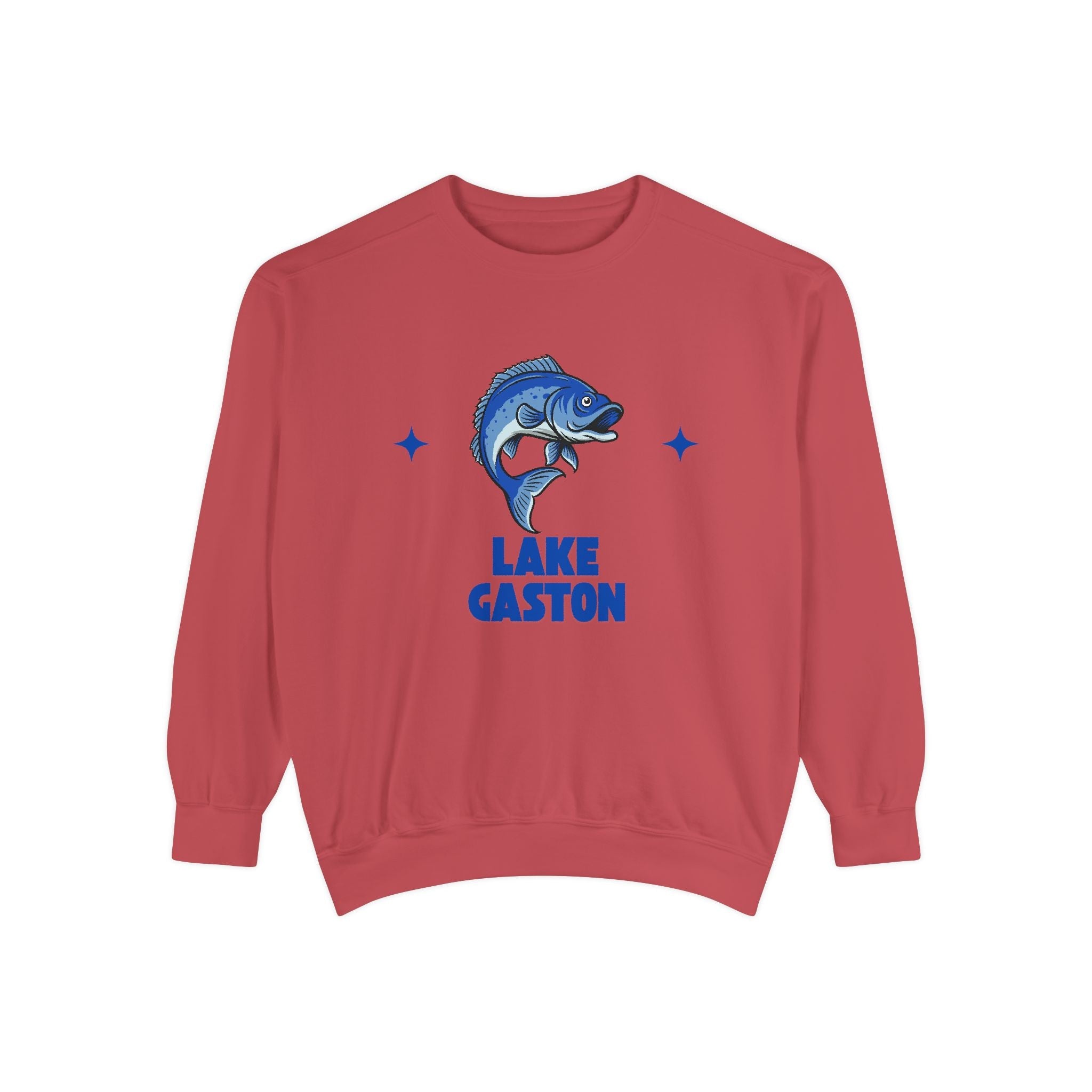Lake Gaston Fish Design Unisex Sweatshirt | Cozy Fishing Apparel, Casual Wear, Gift for Anglers, Lake Day Outfit, Nature Lovers Sweatshirt