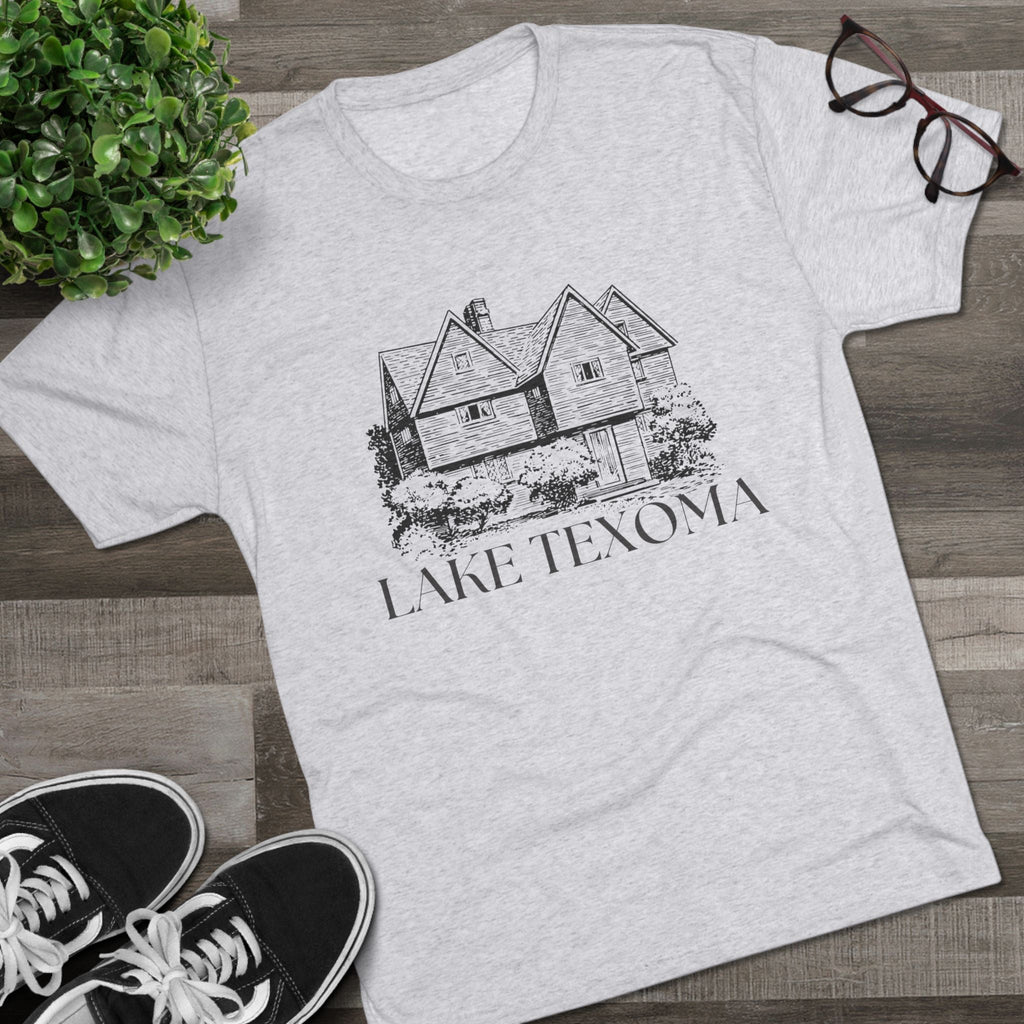 Lake Texoma Unisex Tri-Blend Crew Tee, Casual T-Shirt, Summer Apparel, Lake House Shirt, Gift for Friends, Travel Tee