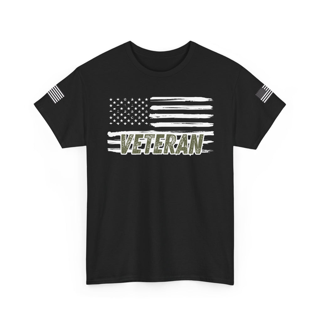 Patriotic Veteran Tee, USA Flag Shirt, Military Appreciation Gift, Unisex Casual Wear, Freedom Tee for Veterans