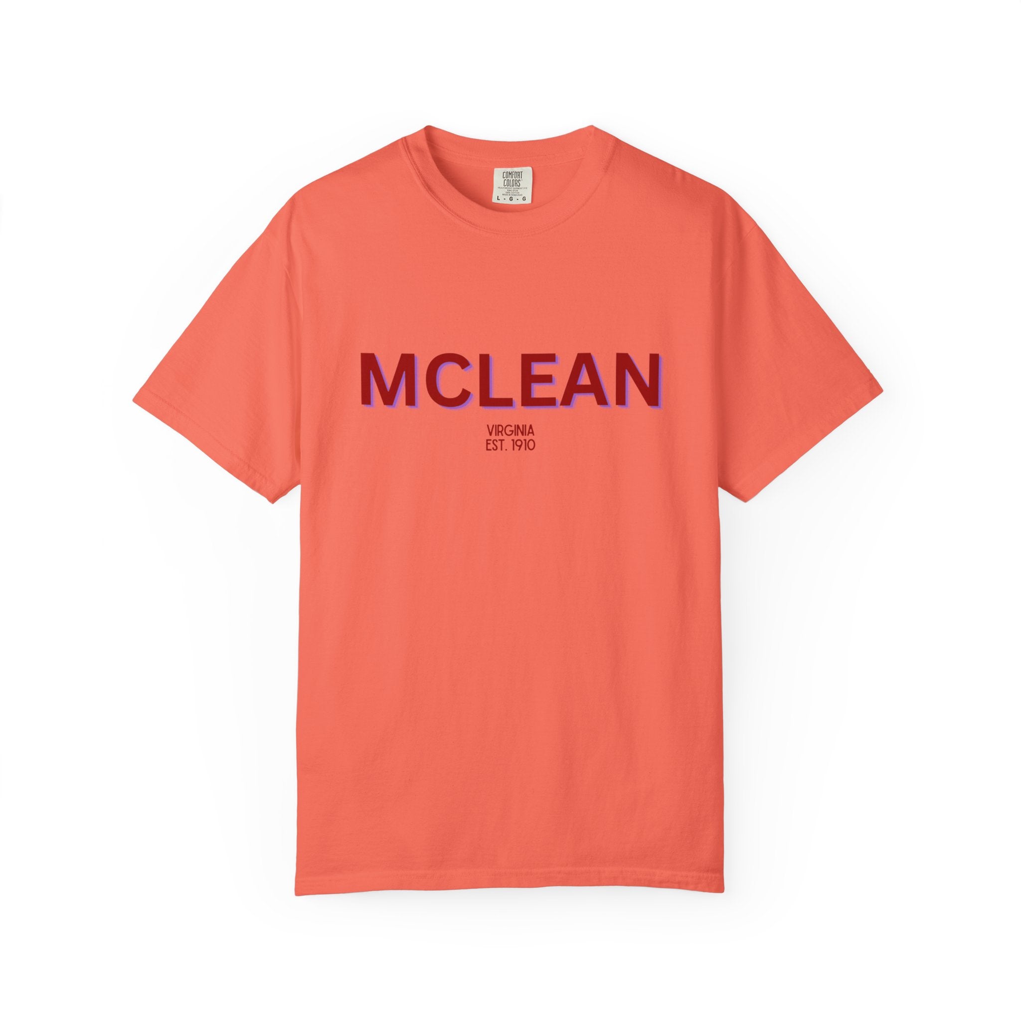 McLean Garment-Dyed Unisex T-Shirt, Casual Tee, Vintage Style Shirt, Everyday Wear, Birthday Gift, Unique Apparel
