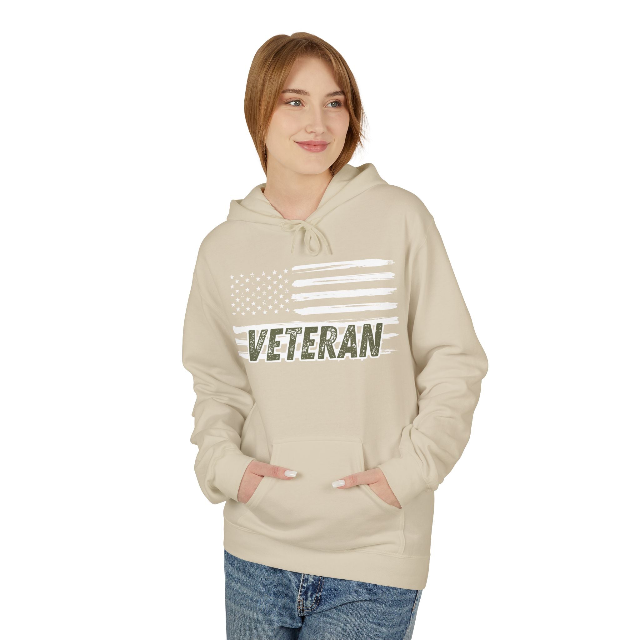 Veteran American Flag Fleece Hoodie | Unisex Military Apparel | Perfect for Veterans Day, Memorial Day, Patriotic Gifts, Casual Wear, [...]