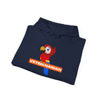 Veterinarian Parrot Hoodie, Funny Animal Lover Clothing, Cute Pet Sweatshirt, Gift for Veterinarian, Animal Rescue Apparel