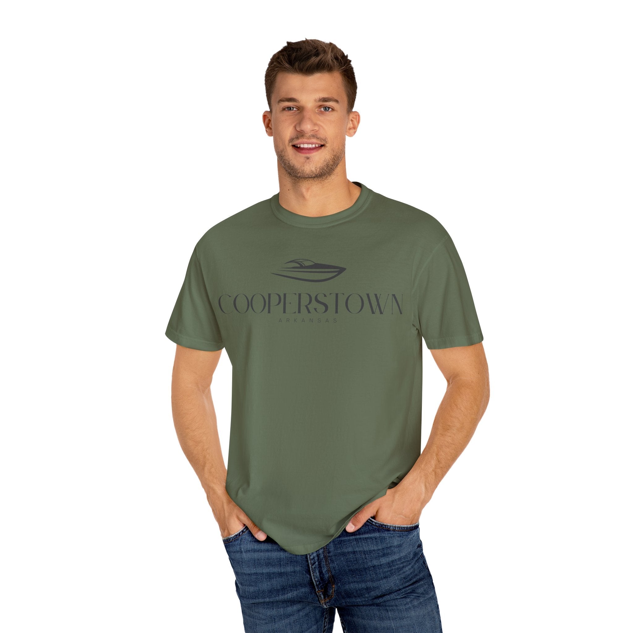 Cooperstown Chill Vibes Tee - Unisex Garment-Dyed T-shirt for Autumn Lovers, Casual Wear, Gifts for Him/Her