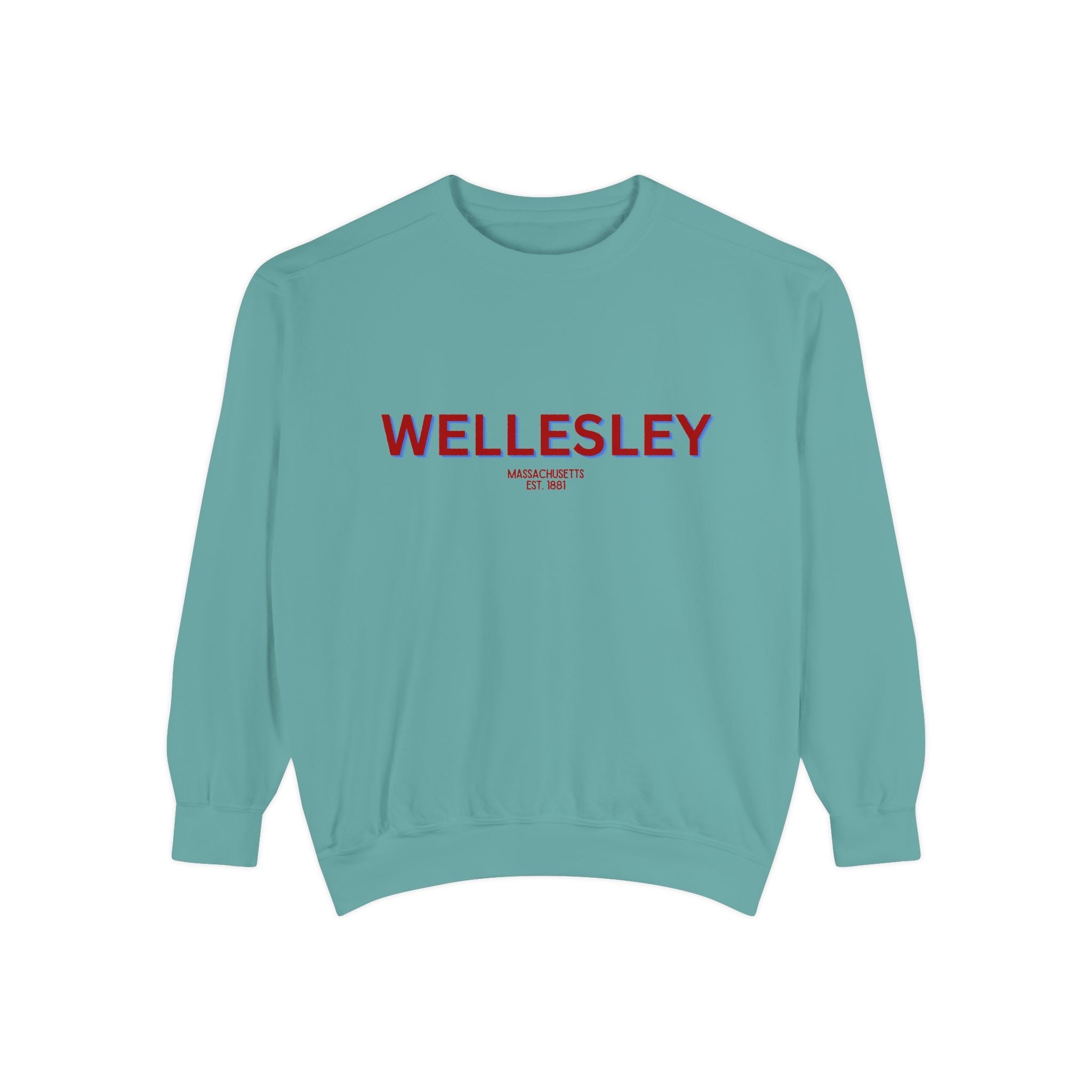 Wellesley Unisex Garment-Dyed Sweatshirt | Cozy Fashion, Perfect for Casual Outings, Gifts, Fall & Winter Style, Everyday Comfort