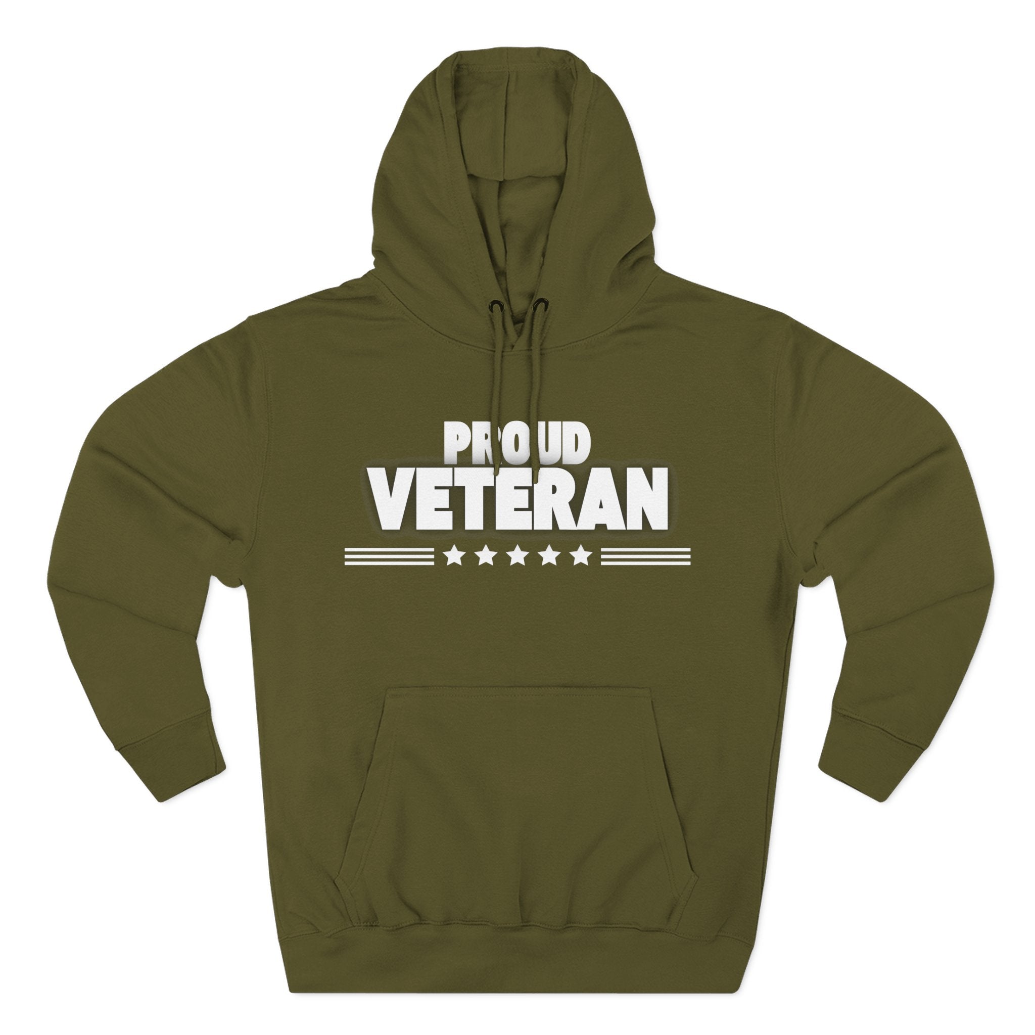Proud Veteran Hoodie, Fleece Sweatshirt, Military Appreciation Gift, Casual Wear, Comfortable Outerwear