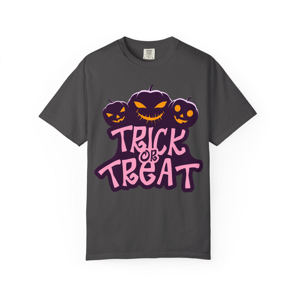 Halloween Trick or Treat T-Shirt, Unisex Halloween Tee, Spooky Autumn Shirt, Fun Costume Top, Trick or Treat Apparel
