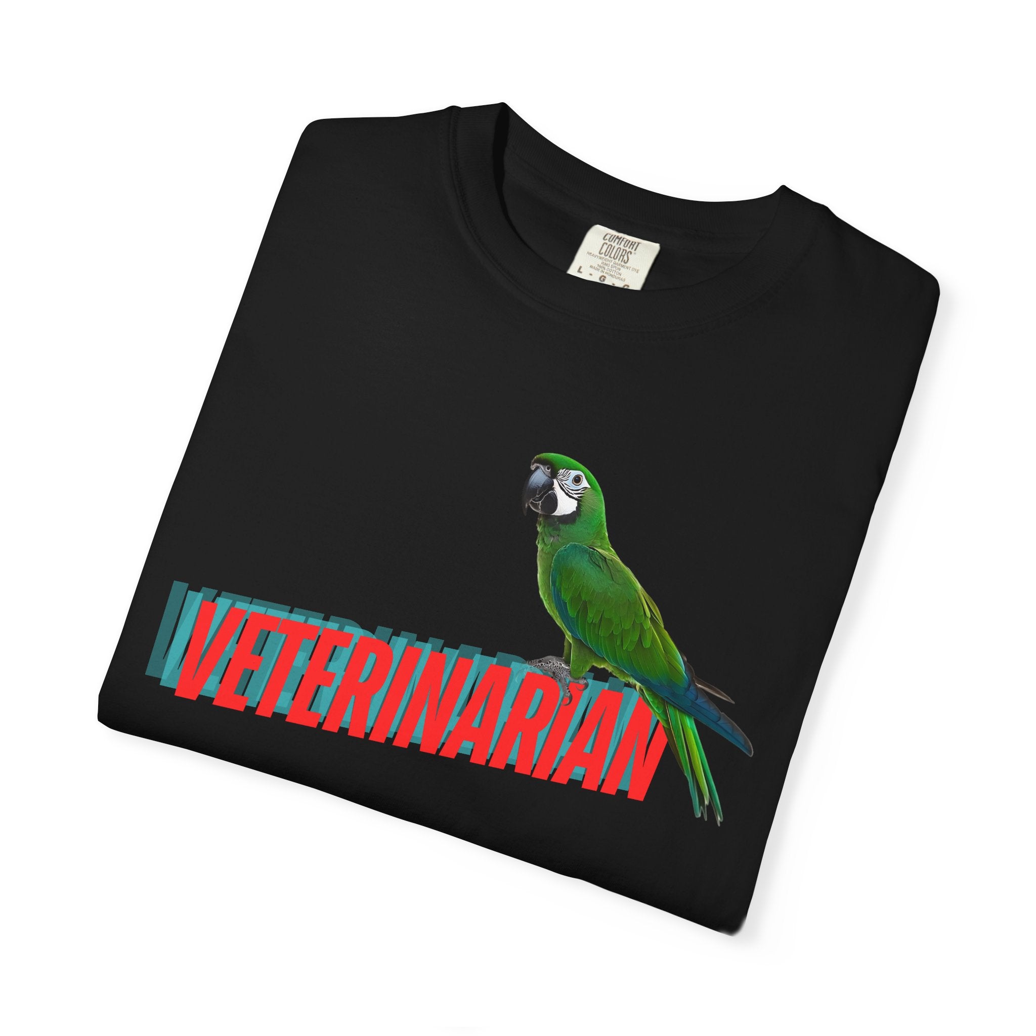 Veterinarian T-Shirt - Cute Parrot Graphic Tee for Animal Lovers, Gifts for Vet Students, Pet Owners, Animal Day Celebration