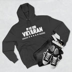 Proud Veteran Hoodie, Fleece Sweatshirt, Military Appreciation Gift, Casual Wear, Comfortable Outerwear