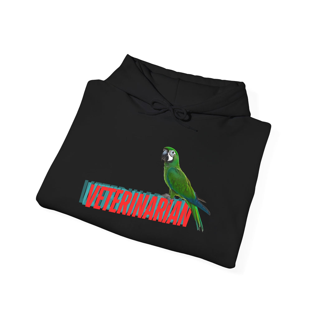 Veterinarian Parrot Hoodie - Cozy Sweatshirt for Animal Lovers, Perfect Gift for Pet Owners, Veterinary Staff, Animal Rescue Events