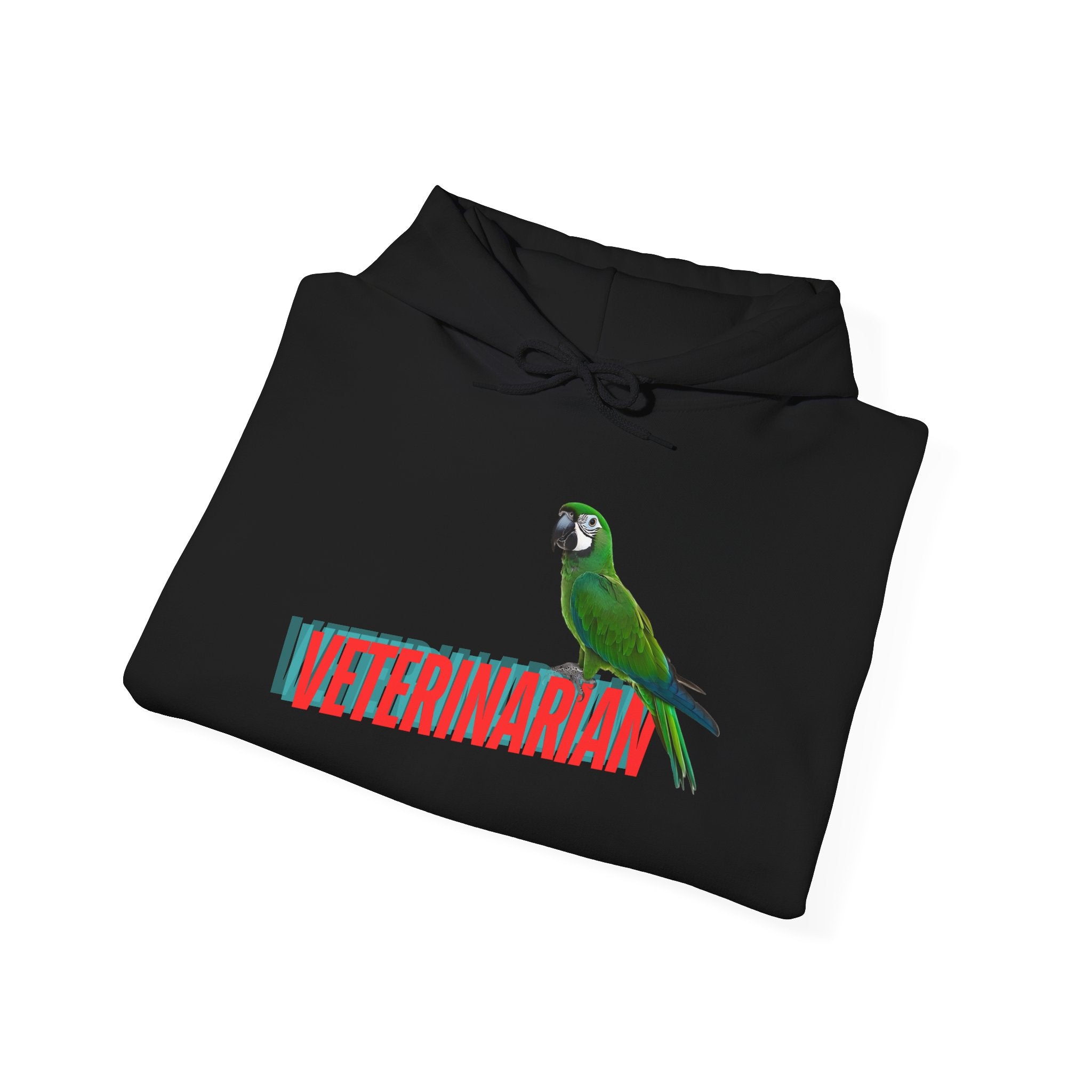 Veterinarian Parrot Hoodie - Cozy Sweatshirt for Animal Lovers, Perfect Gift for Pet Owners, Veterinary Staff, Animal Rescue Events