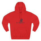 Plymouth Inspired Fleece Hoodie, Casual Wear, Relaxation, Gift for Autumn Lovers, Travel Essential