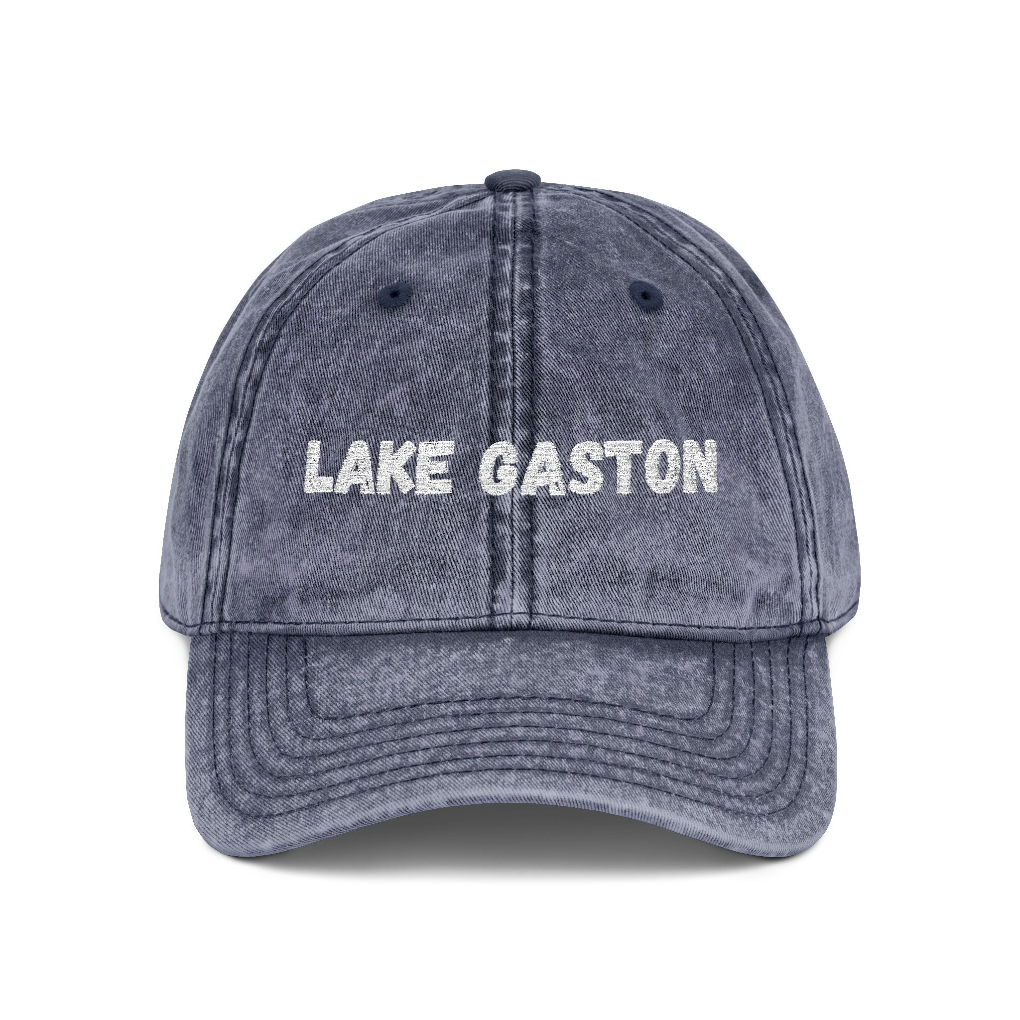 Lake Gaston Embroidered Hat, Vintage Cap, Casual Summer Accessory, Gift for Outdoor Lovers, Lake Trip Gear