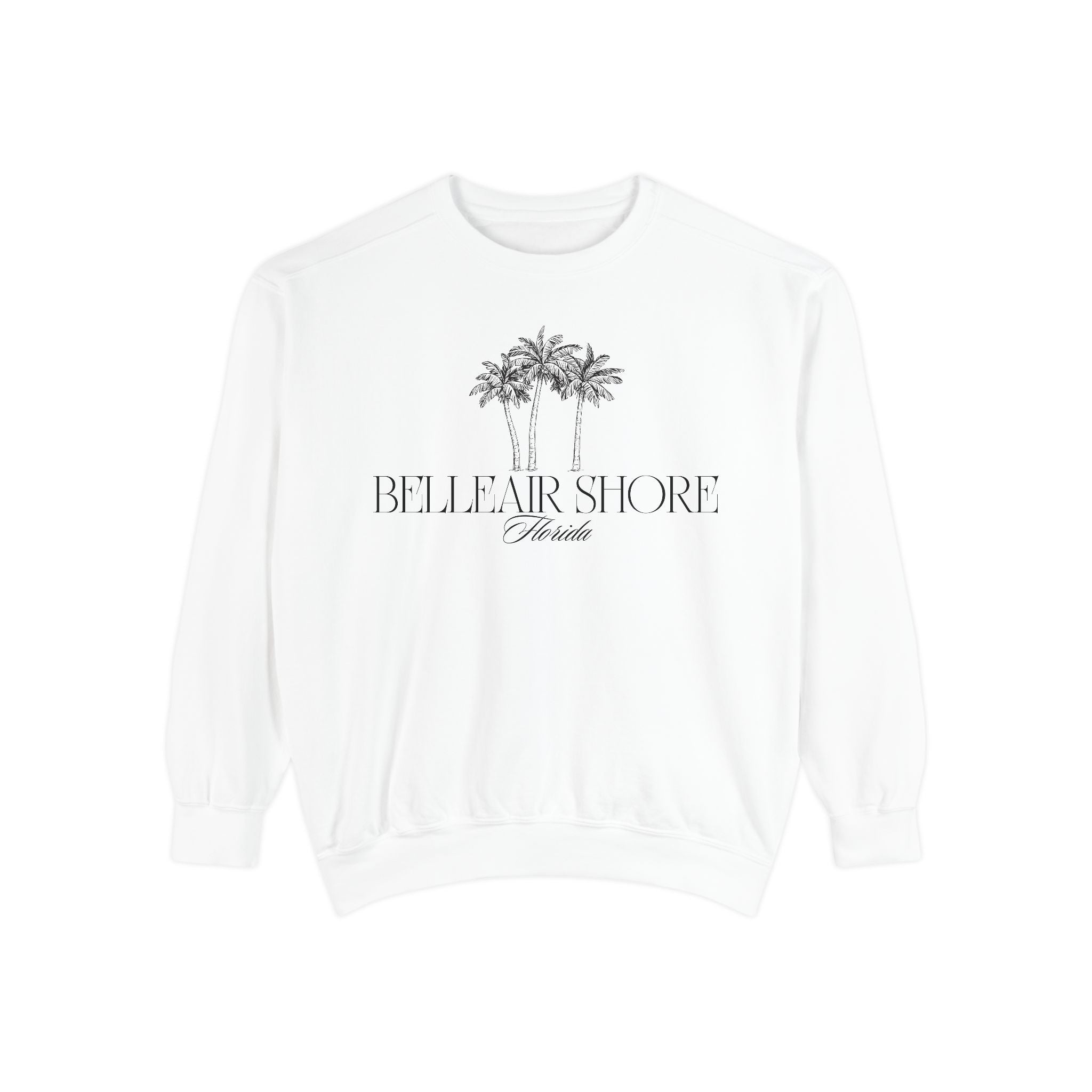 Belleair Shore Beach Vibes Unisex Sweatshirt | Garment-Dyed Comfort, Perfect for Casual Outings, Travel, Gifts, Summer Days, Bellear Shore